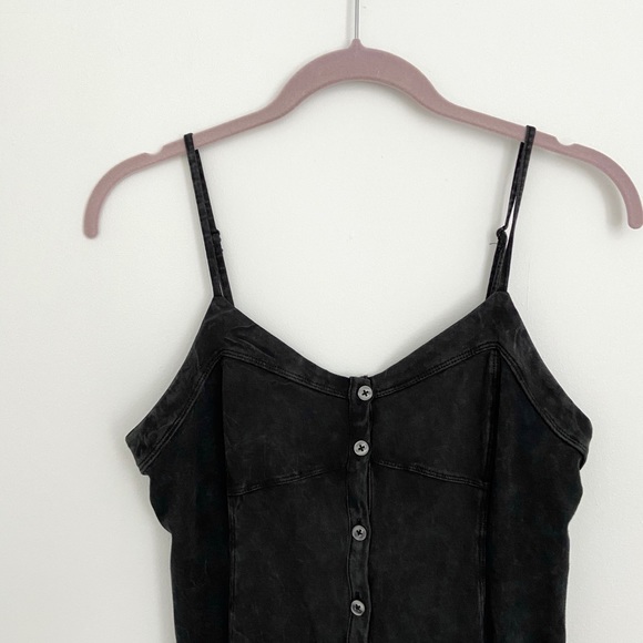 American Eagle Black Button-Up Dress - Picture 2 of 3